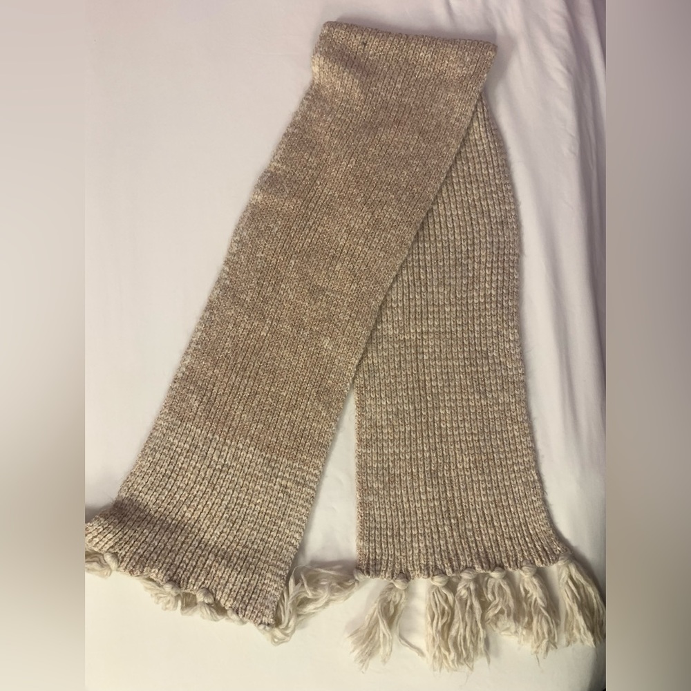 Tagless Scarf - Cream, Beige and Gold